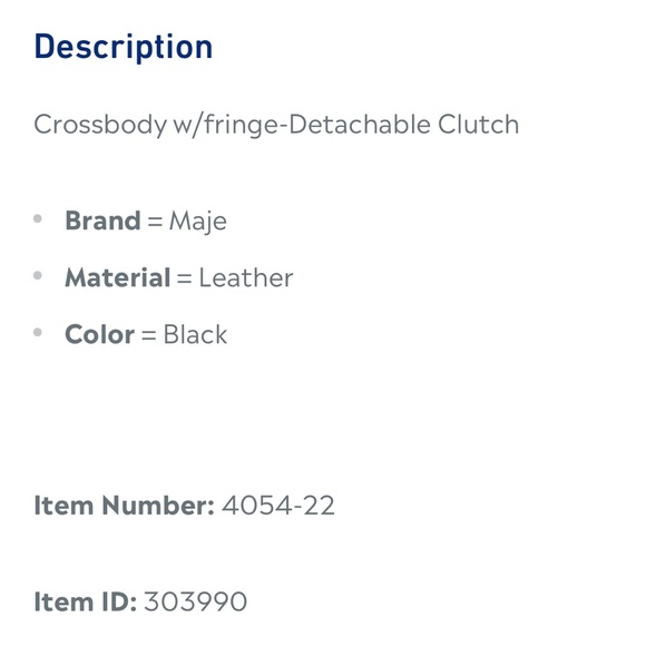 MAJE - M Duo Black Leather Crossbody / Clutch - Picture 14 of 15